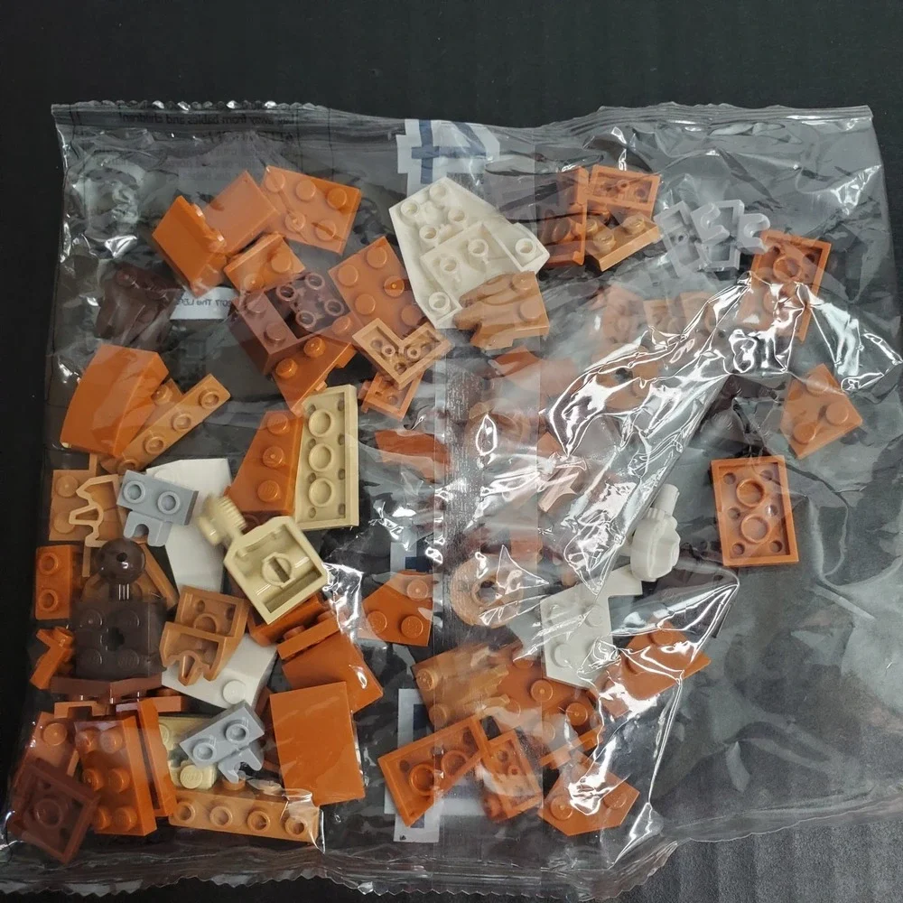 Lego Replacement Pieces Sealed Bag #4 Brown Tan Cream Bricks‎ 2017 - Set Unknown